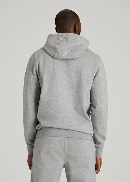 Core Motion Fleece Popover Hoodie for Tall Men in Heathered Grey