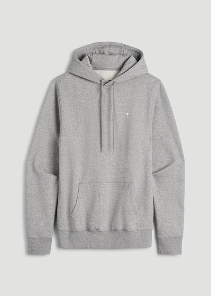 Core Motion Fleece Popover Hoodie for Tall Men in Heathered Grey