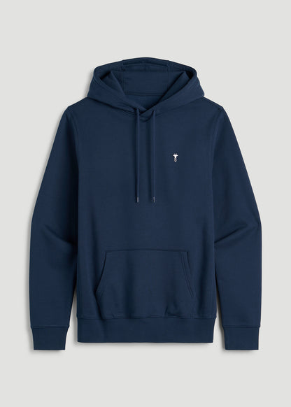 Core Motion Fleece Popover Hoodie for Tall Men in Navy Blue