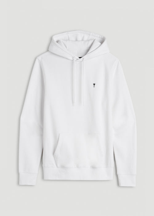 Core Motion Fleece Popover Hoodie for Tall Men in White
