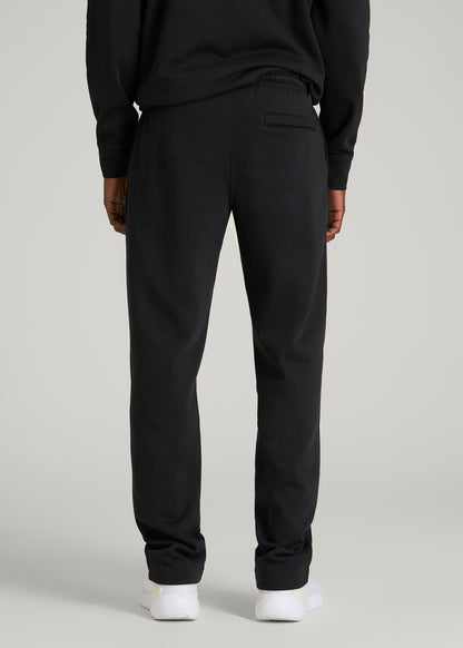 Core Motion Fleece Straight Leg Sweatpants for Tall Men in Black