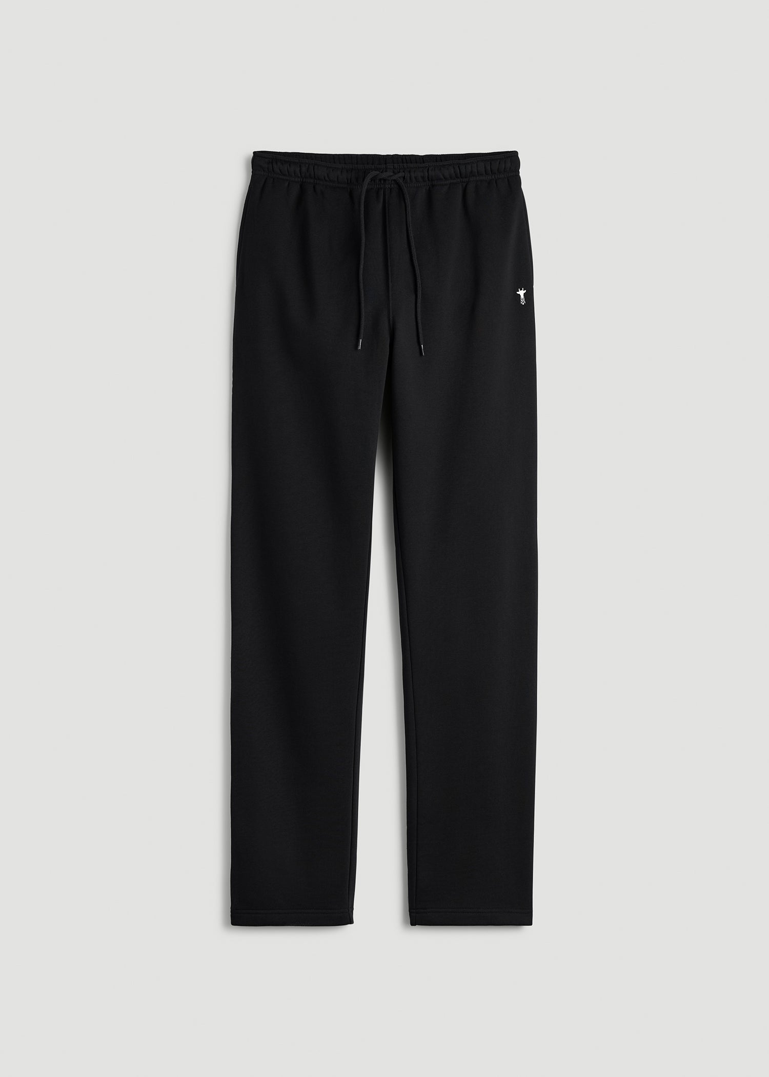 Core Motion Fleece Straight Leg Sweatpants for Tall Men in Black