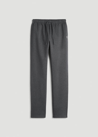 Core Motion Fleece Straight Leg Sweatpants for Tall Men in Charcoal Mix