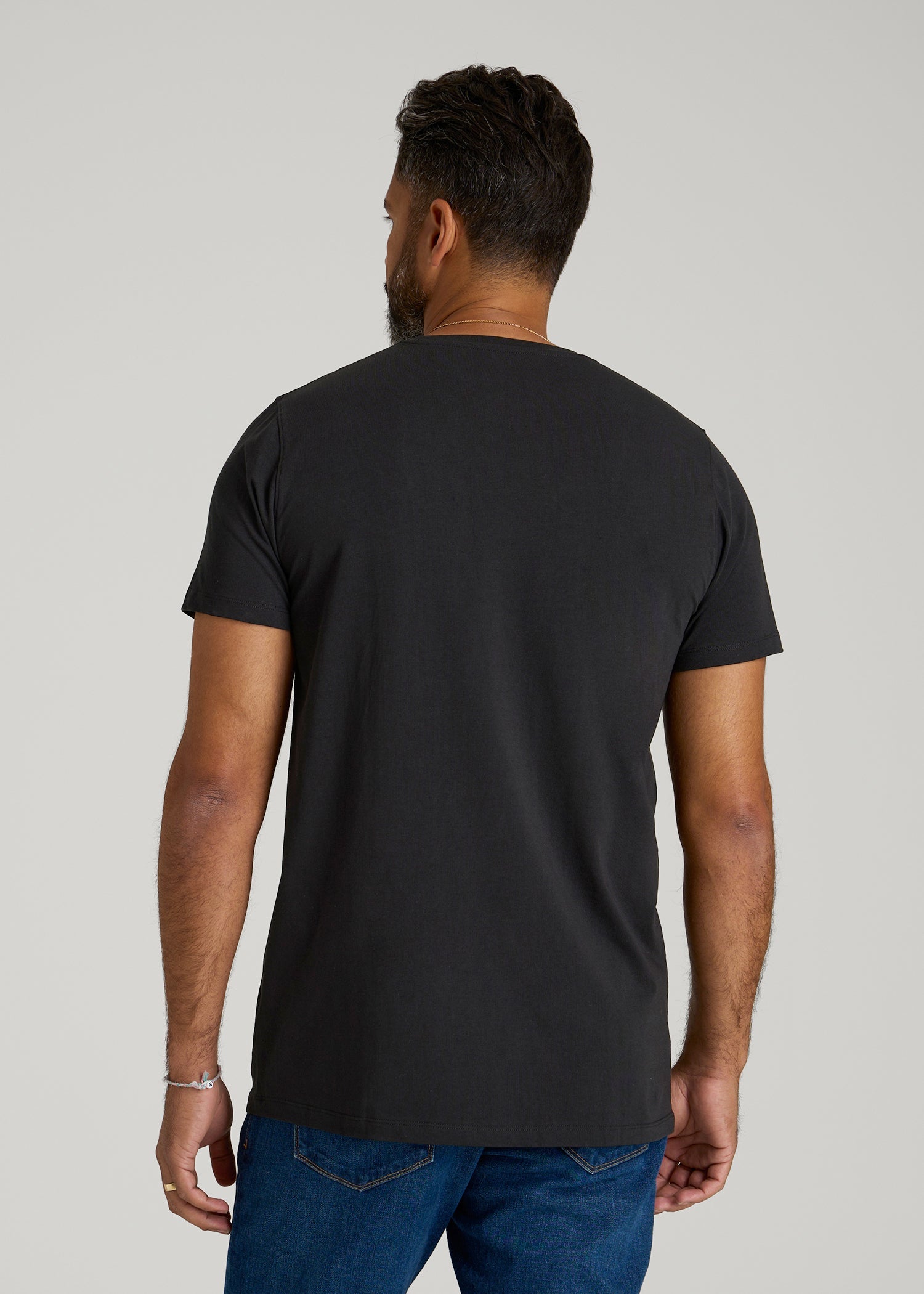 Regular Corporate Logo Tee for Men in Black