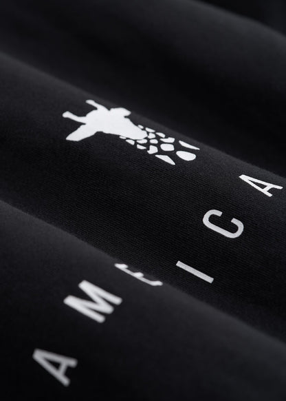 Regular Corporate Logo Tee for Men in Black