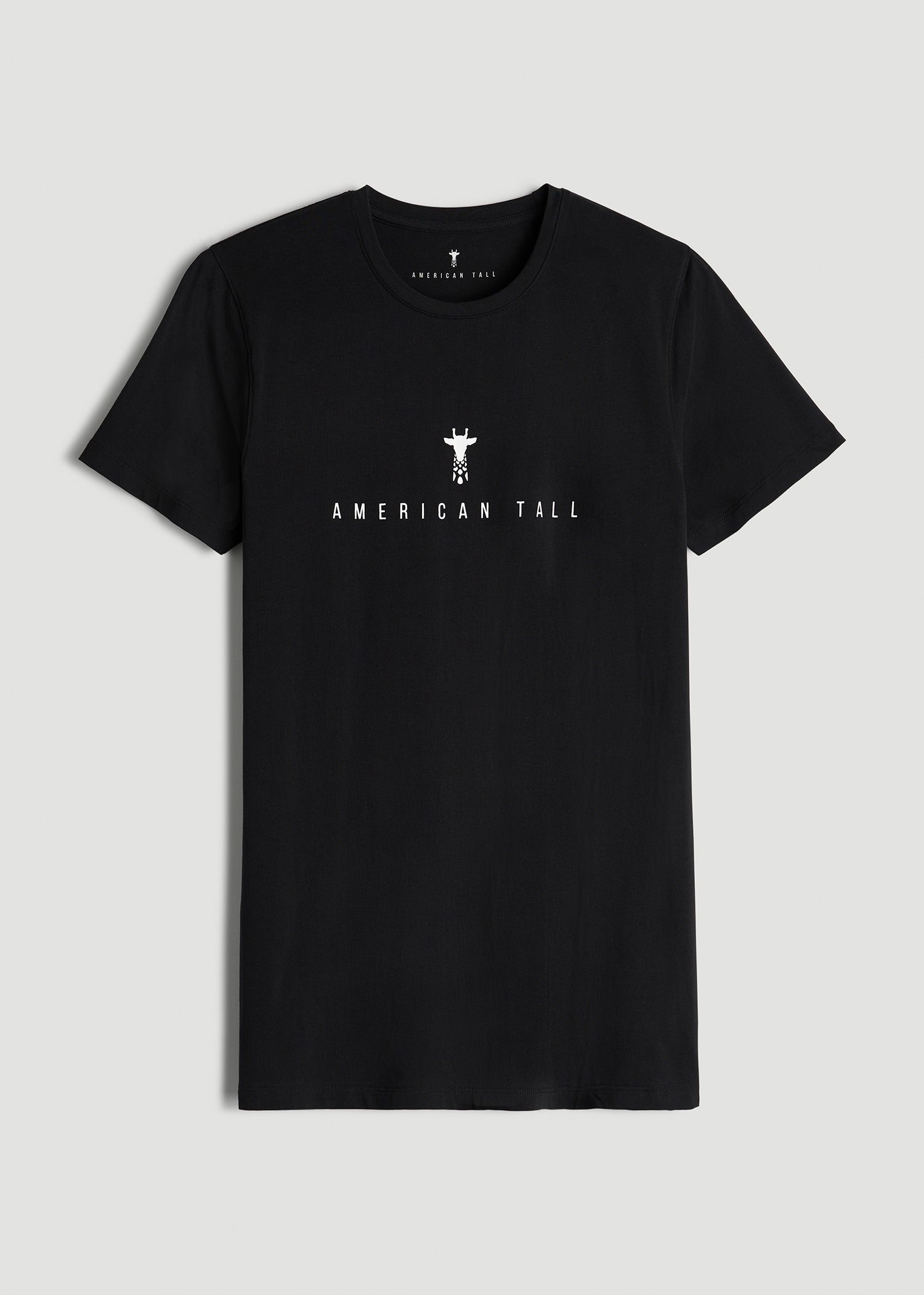 Regular Corporate Logo Tee for Men in Black