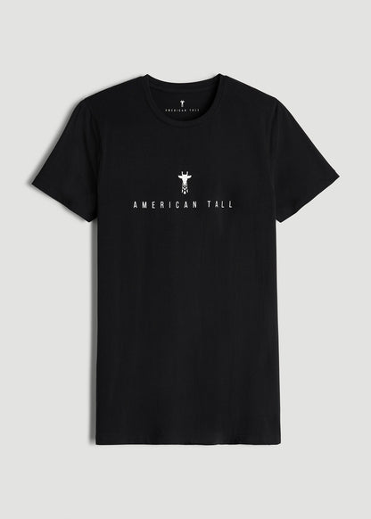 Regular Corporate Logo Tee for Men in Black