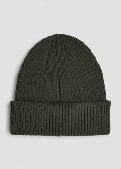 Cotton Beanie for Tall Men in Boreal Forest