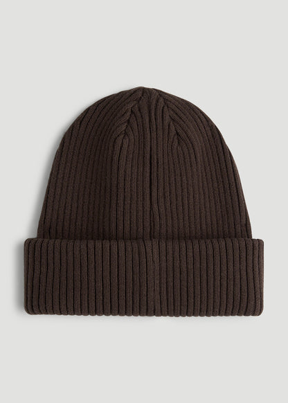 Cotton Beanie in Espresso