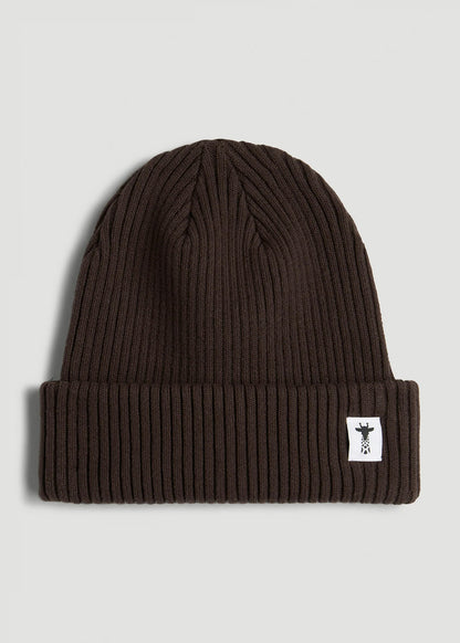 Cotton Beanie in Espresso