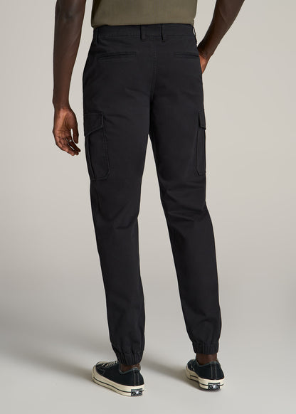 American-Tall-Men-Cotton-Cargo-Jogger-Black-back