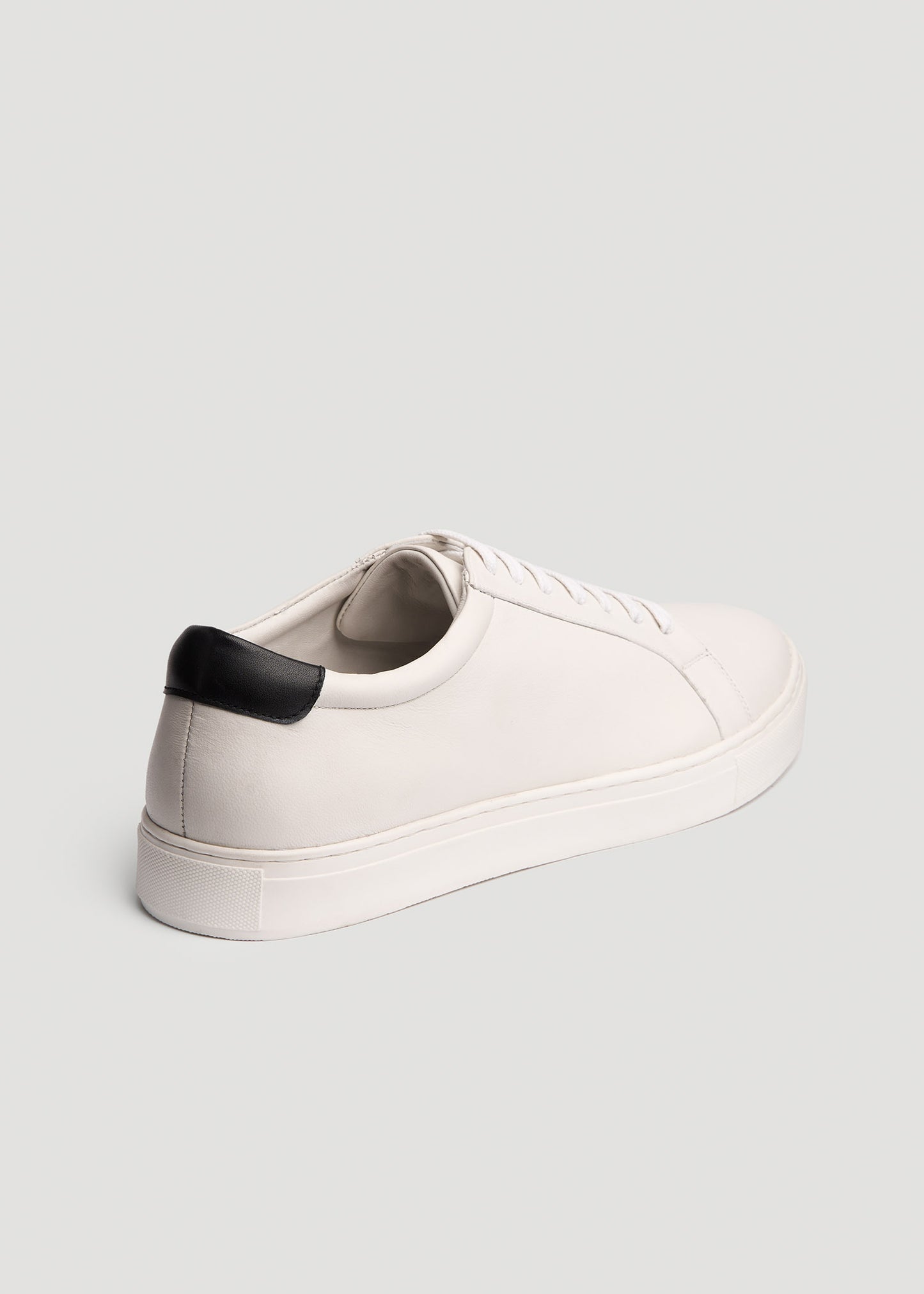 Tall Men’s Cupsole Tennis Sneakers in White