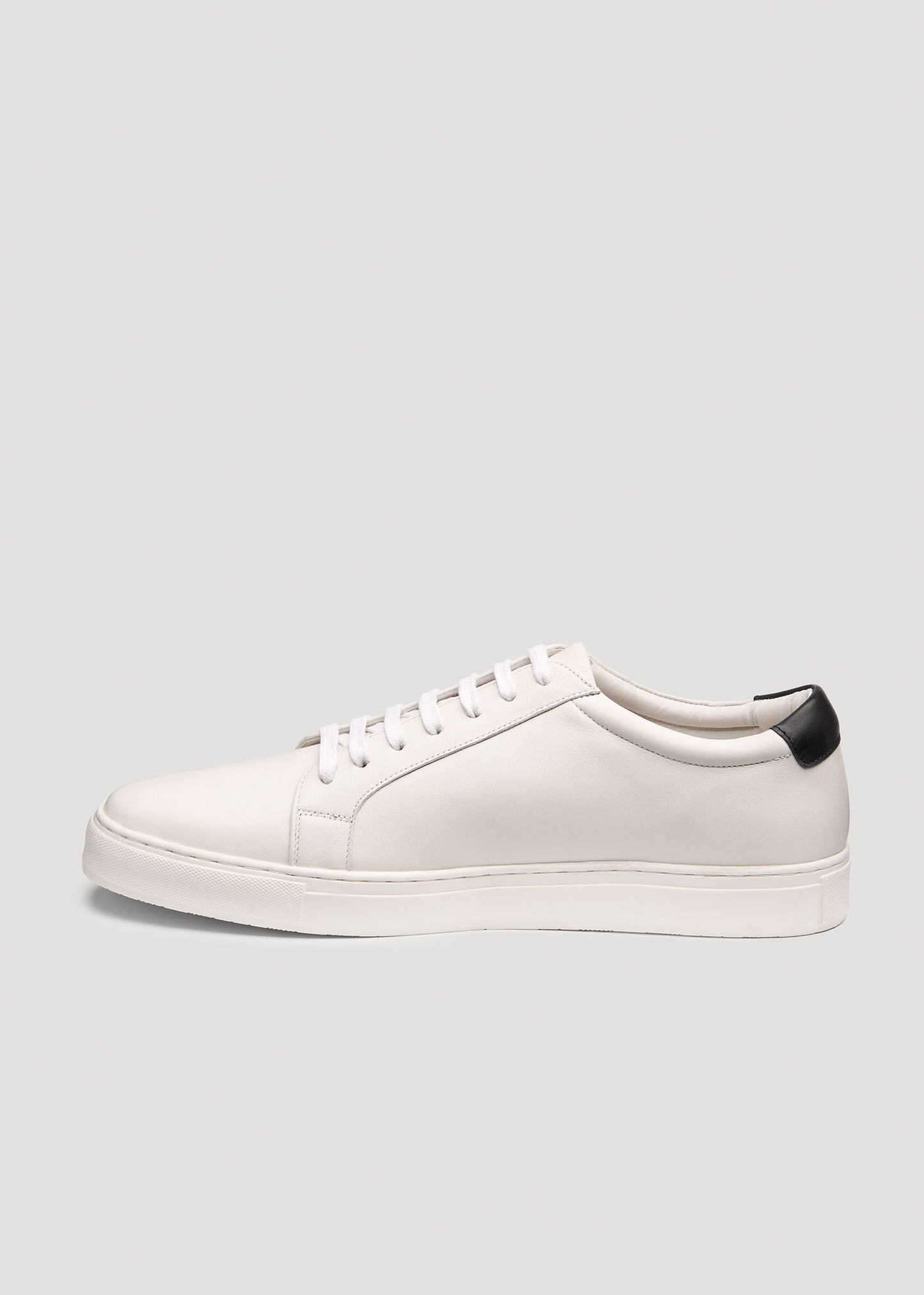 Tall Men’s Cupsole Tennis Sneakers in White