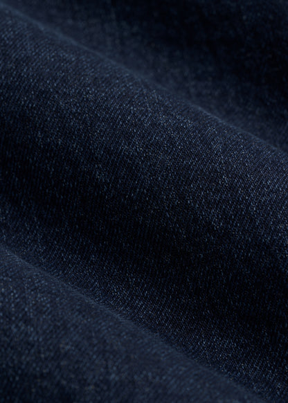 Denim Trucker Jacket for Tall Men in Raw Indigo