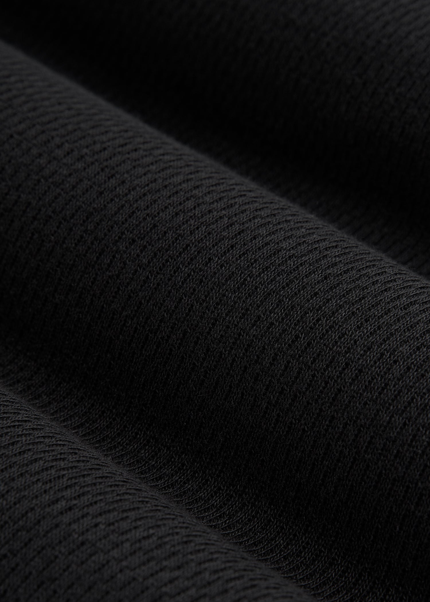 Double Honeycomb Thermal Crewneck for Tall Men in Black