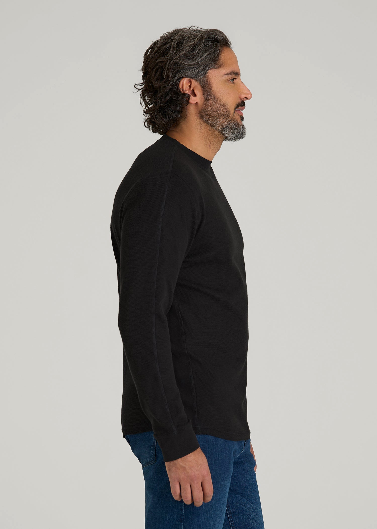 Double Honeycomb Thermal Crewneck Extra-Long Top | American Tall