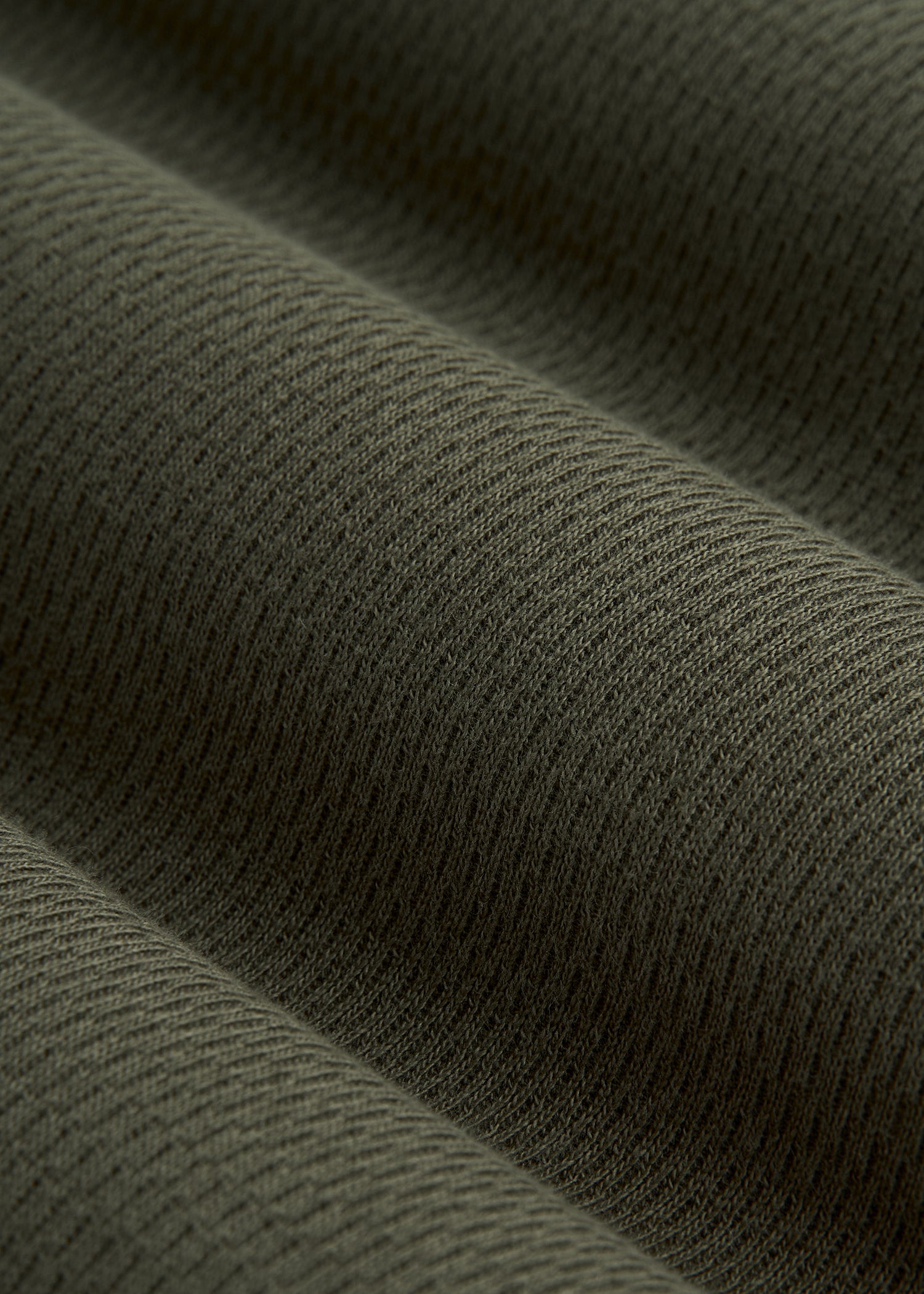 Double Honeycomb Thermal Crewneck for Tall Men in Dark Olive Green