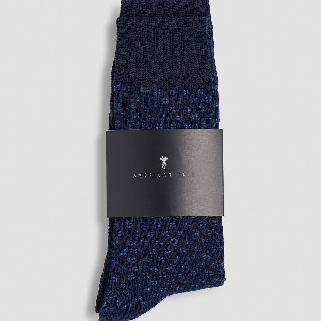 womens navy blue dress socks Size 14 to 17 (3-Pack) for Tall Men in True group_size:plus:plus-size-long-sleeve-tiered-dress-1l13126w-black Thoughtfully made in Portugal Black White Harlequin Long Size:3XL_34-36