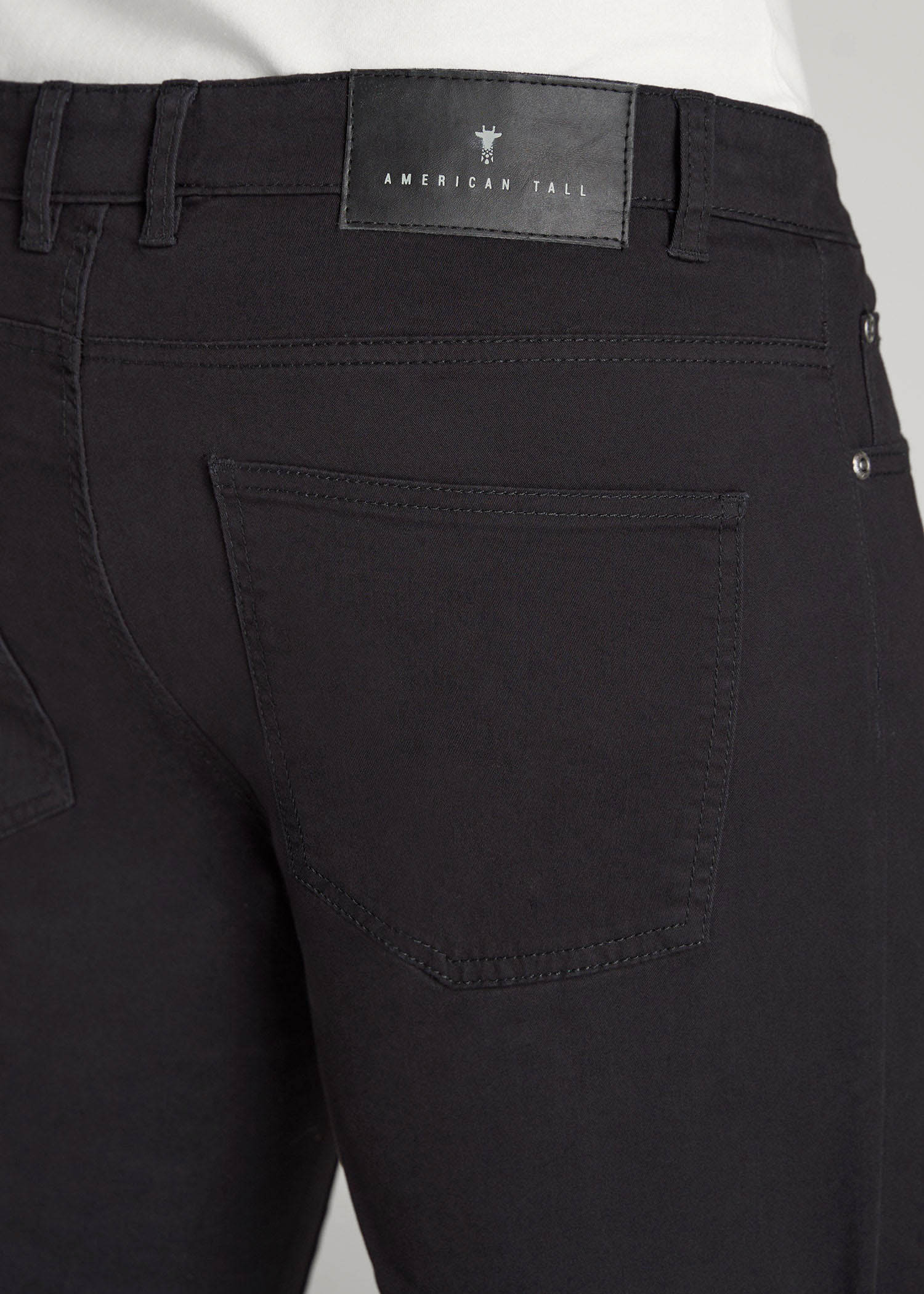 Men's Five Pocket Pants: Tall Dylan Slim Fit Black Pants