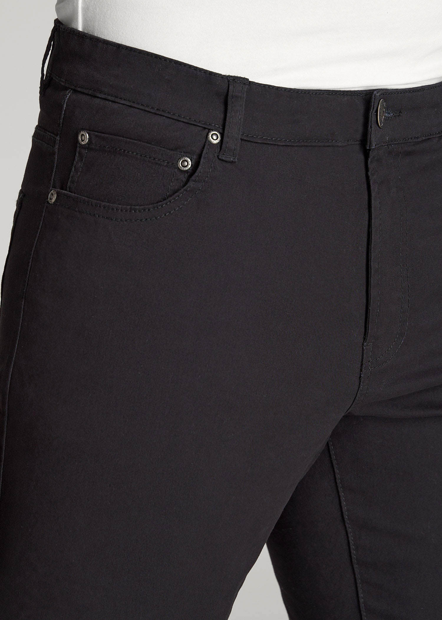 Men's Five Pocket Pants: Tall Dylan Slim Fit Black Pants