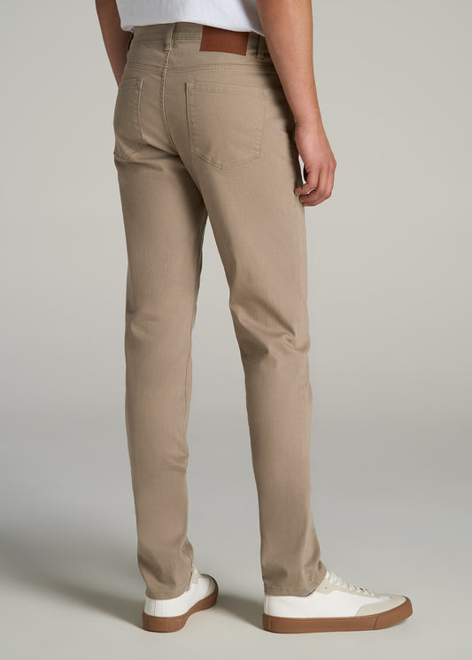 Dylan Slim Fit Colored Jeans for Tall Men in Clay Wash