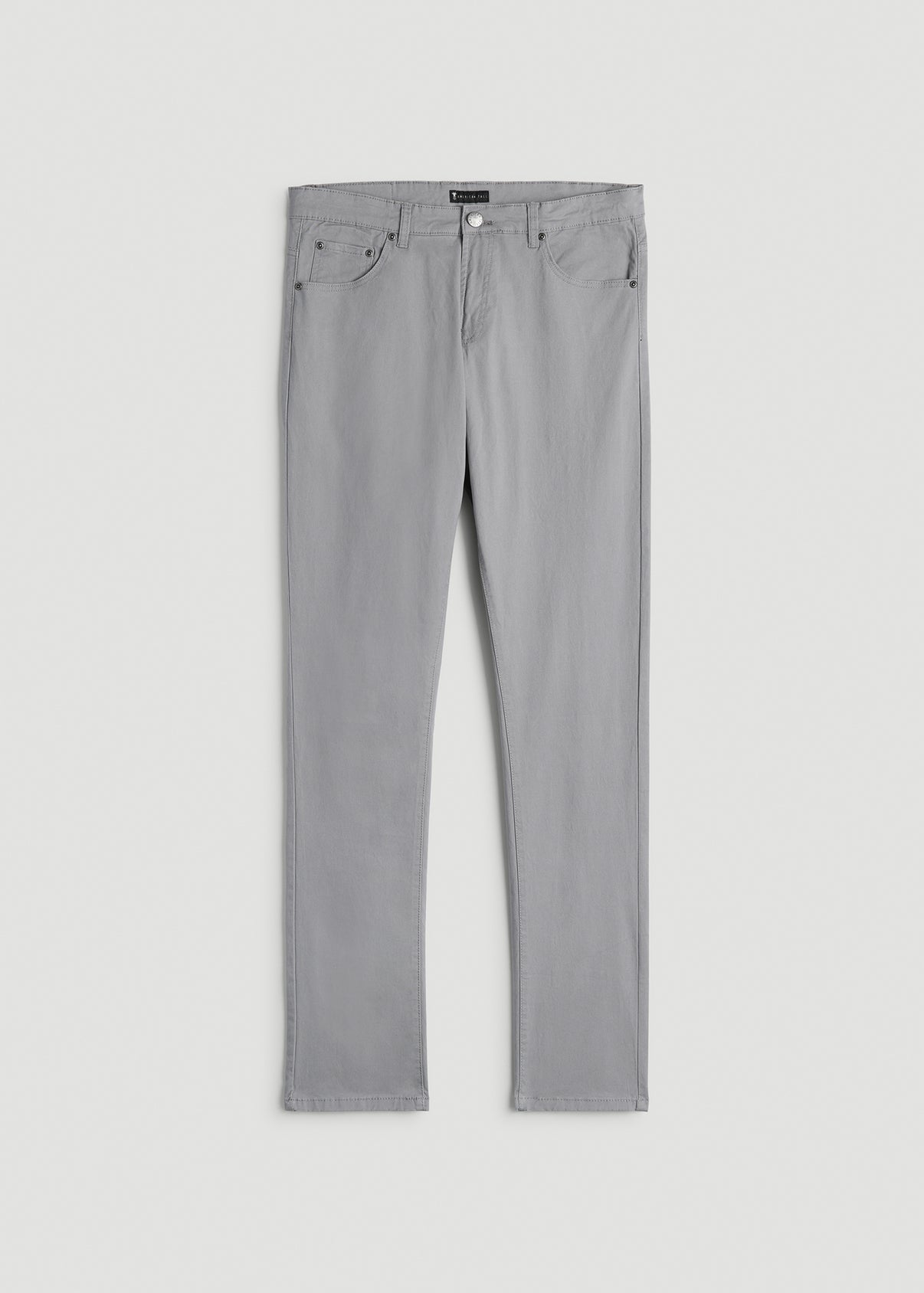 Men's Tall Dylan Slim Fit Five-Pocket Pants Pebble Grey – American Tall