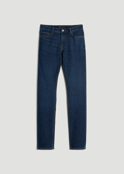 Dylan Slim Fit Fleeced Jeans for Tall Men in Colorado Blue Wash