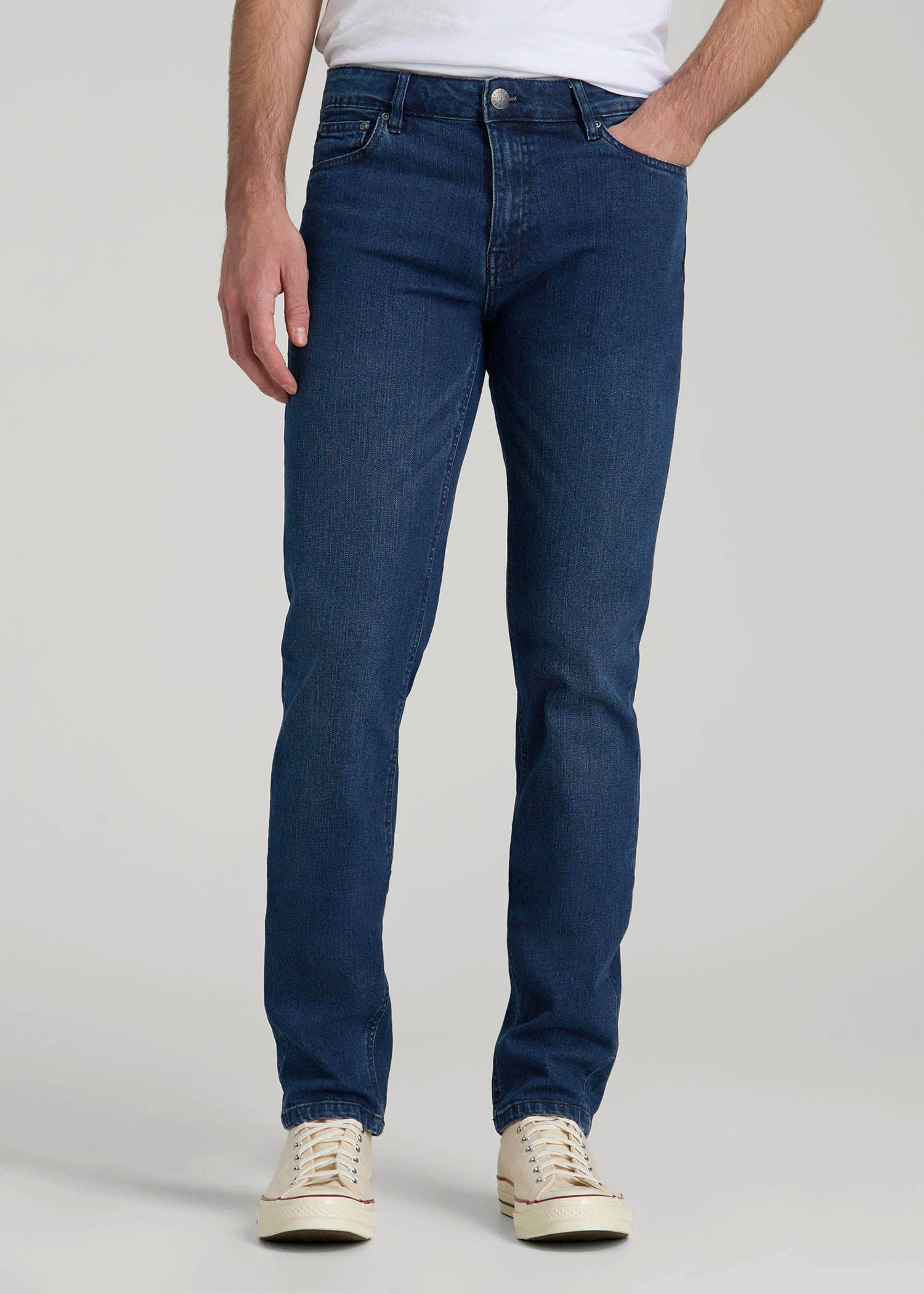 Dylan Slim Fit Jeans Atlantic Blue For Tall Men | American Tall