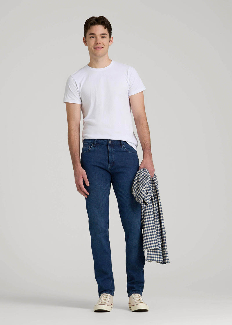 Dylan Slim Fit Jeans Atlantic Blue For Tall Men | American Tall