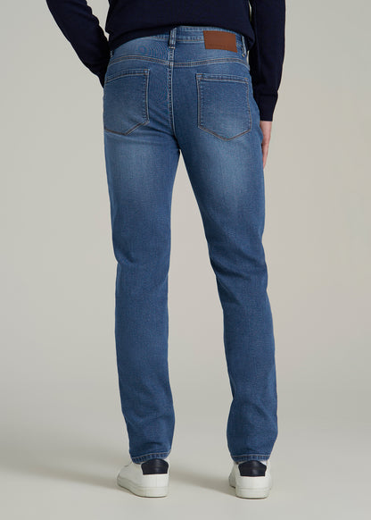 Dylan Slim Fit Jeans for Tall Men in Classic Mid Blue