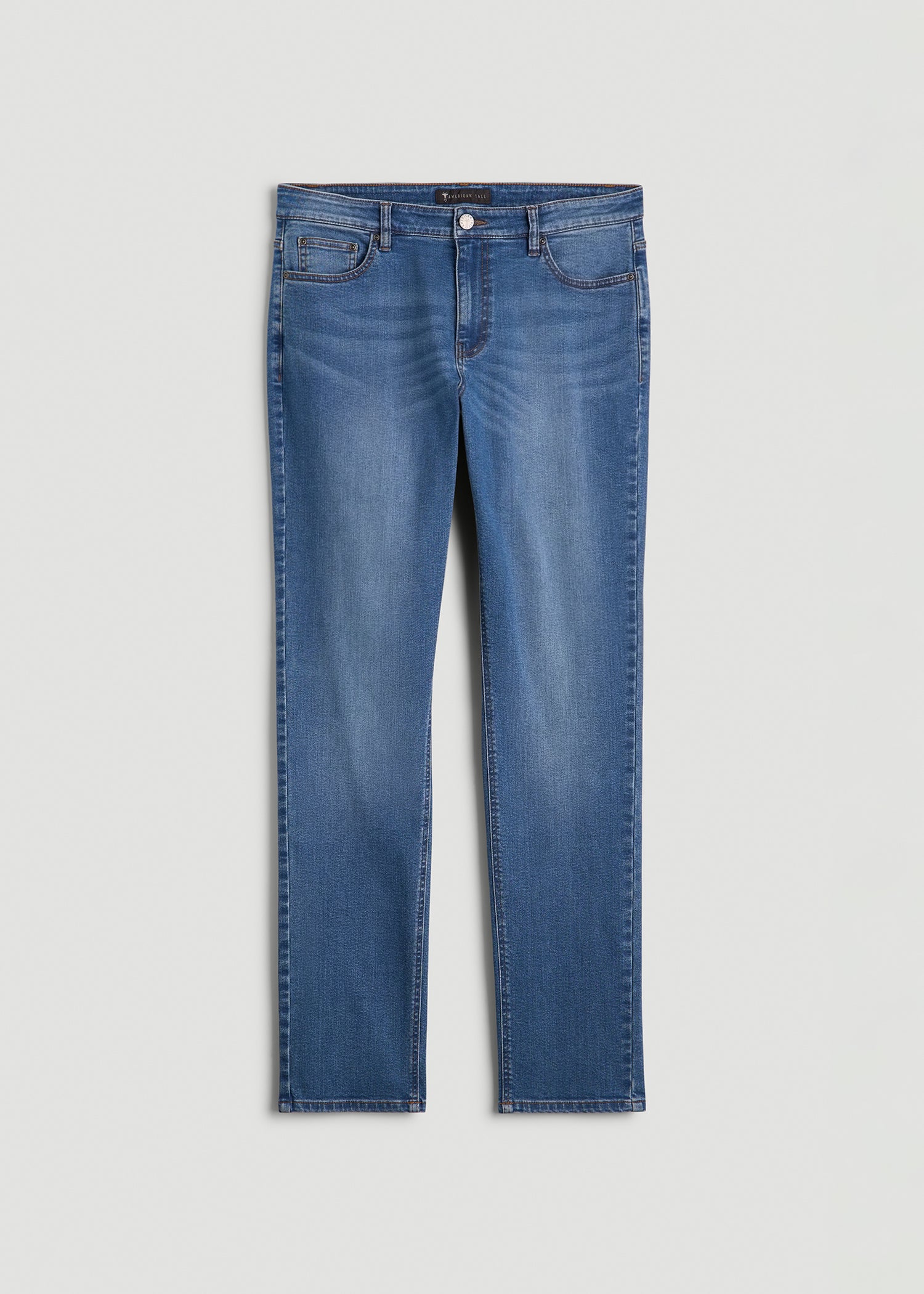Dylan Slim Fit Jeans for Tall Men in Classic Mid Blue