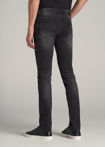 Dylan Slim Fit Jeans for Tall Men in Dark Smoke