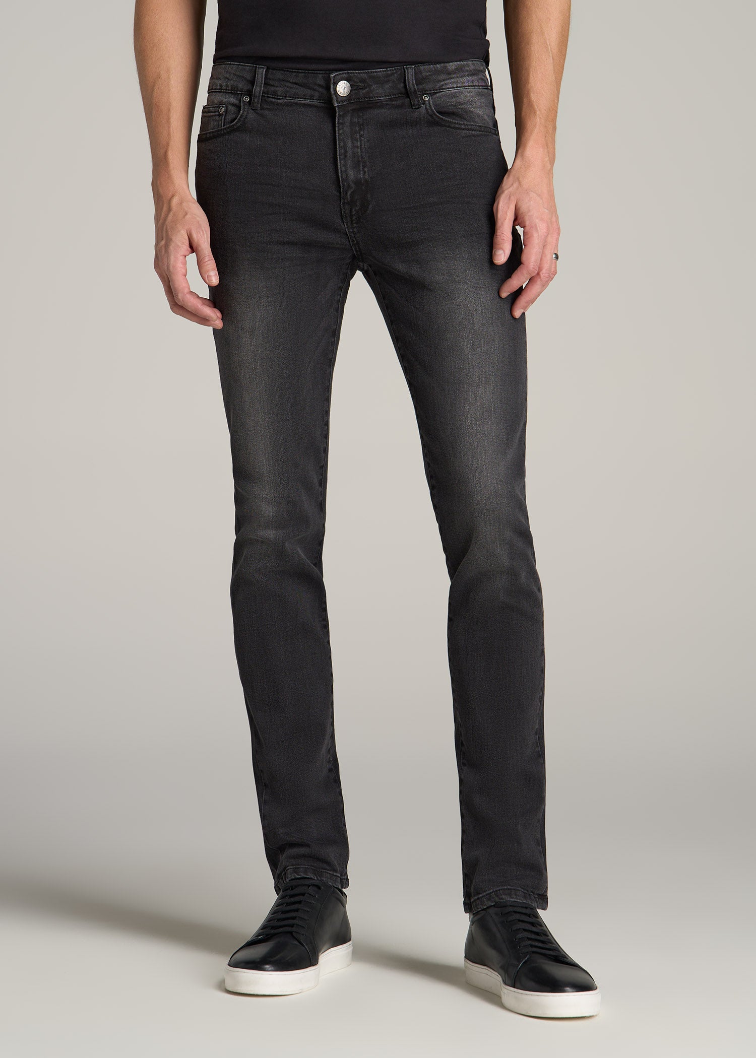 Dylan Slim Fit Jeans Dark Smoke For Tall Men | American Tall