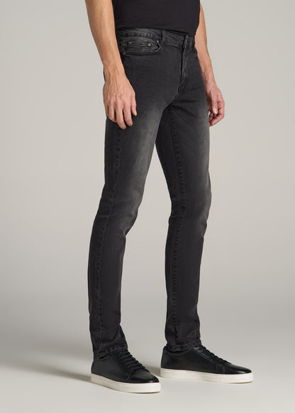 Dylan Slim Fit Jeans for Tall Men in Dark Smoke