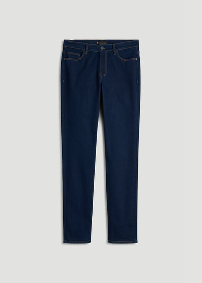 Dylan Slim Fit Jeans for Tall Men in Deep Indigo Wash