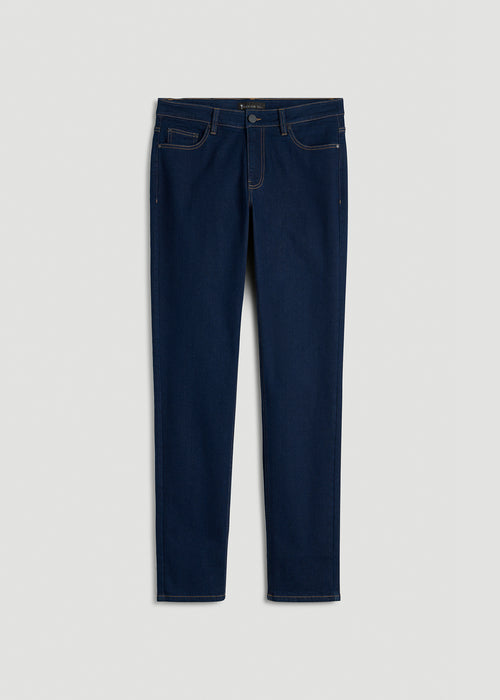 Dylan Slim Fit Jeans for Tall Men in Deep Indigo Wash