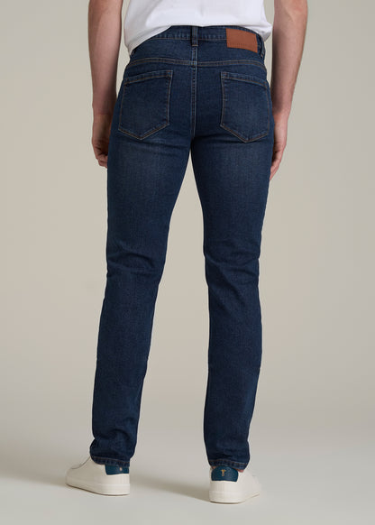 Dylan Slim Fit Jeans for Tall Men in Faded Dark Indigo
