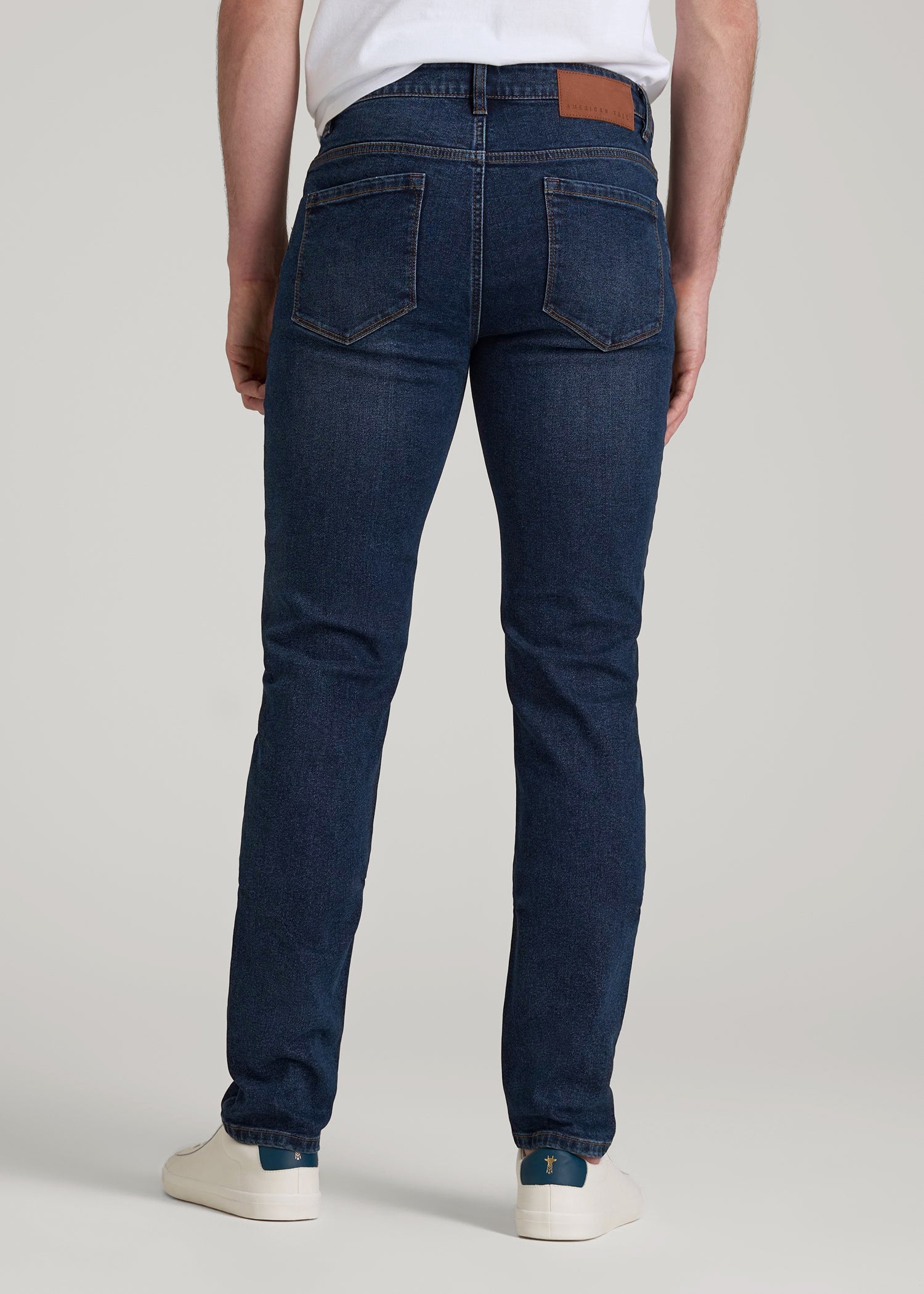 MONOTARO JEANS ダークブルースリムフィットデニム Dylan Slim-Fit Jeans for Tall Men | American Tall