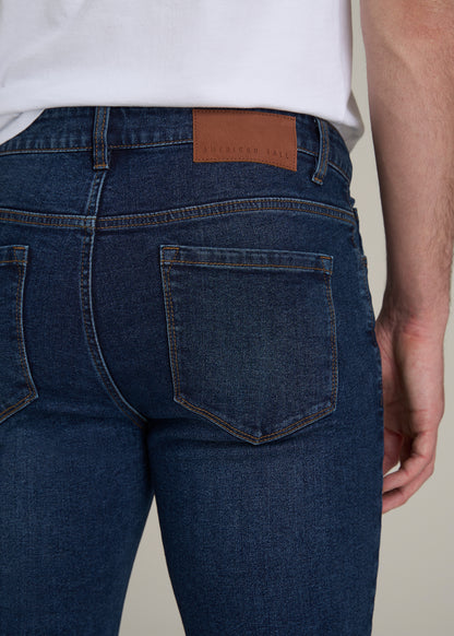 Dylan Slim Fit Jeans for Tall Men in Faded Dark Indigo