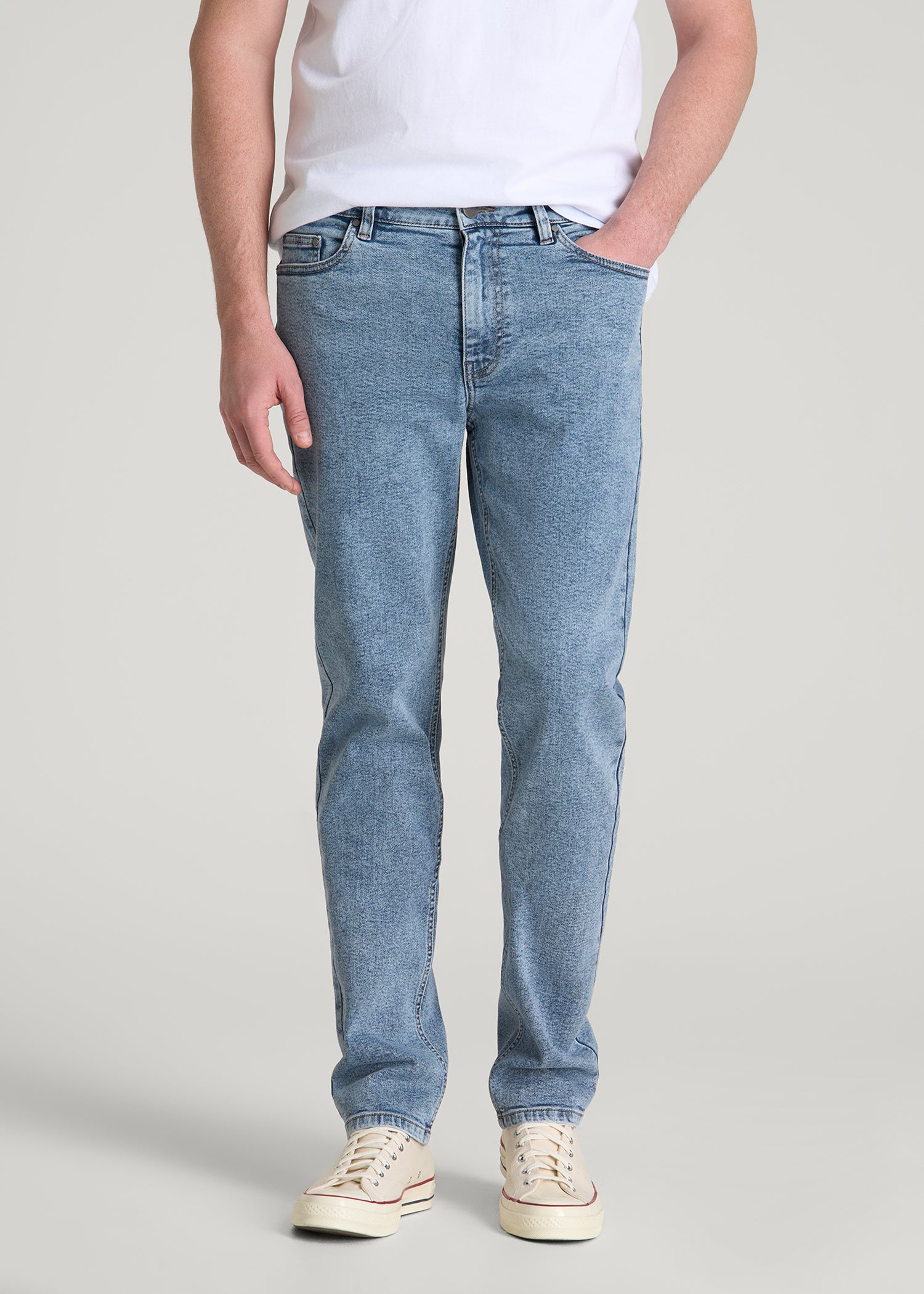 Dylan Slim Fit Jeans for Tall Men in Perfect Blue