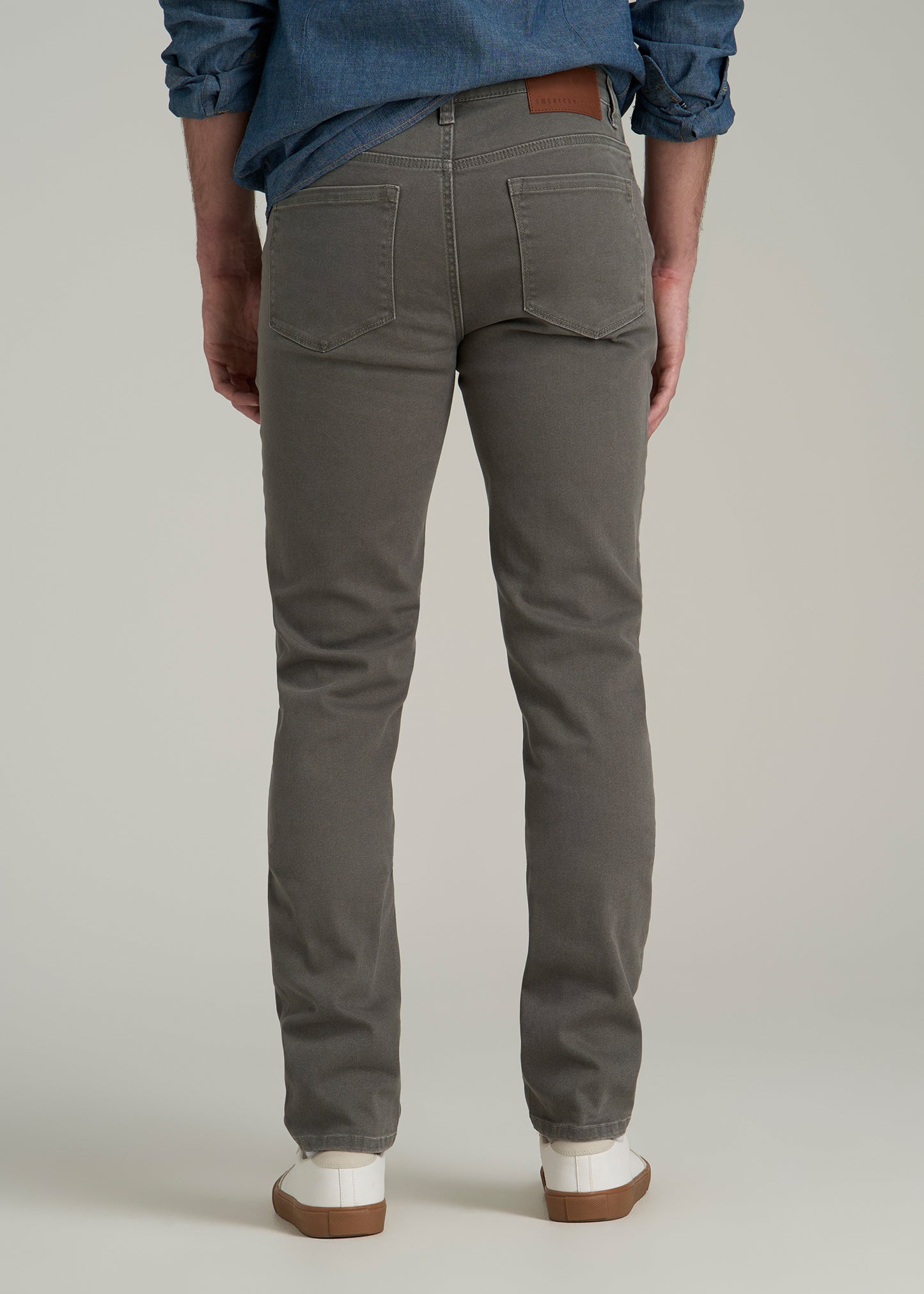 Dylan Slim Fit Colored Jeans for Tall Men in Sage