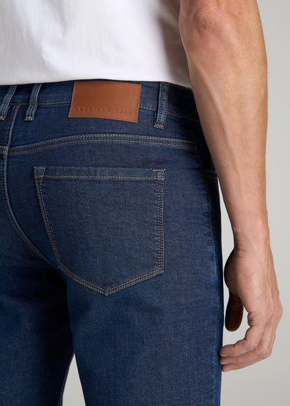 Dylan Slim Fit Fleeced Jeans for Tall Men in Colorado Blue Wash