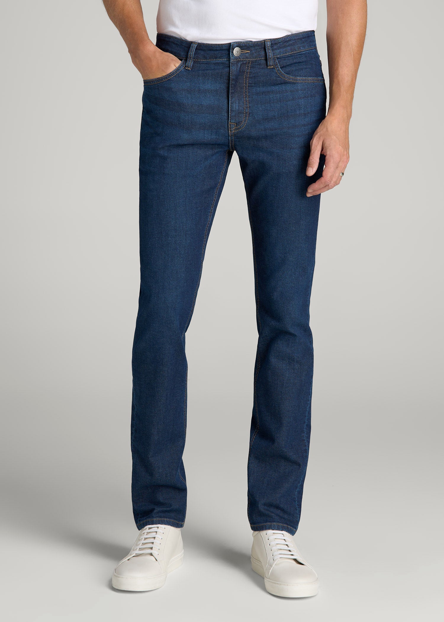 Dylan Slim Fit Fleeced Jeans for Tall Men | American Tall