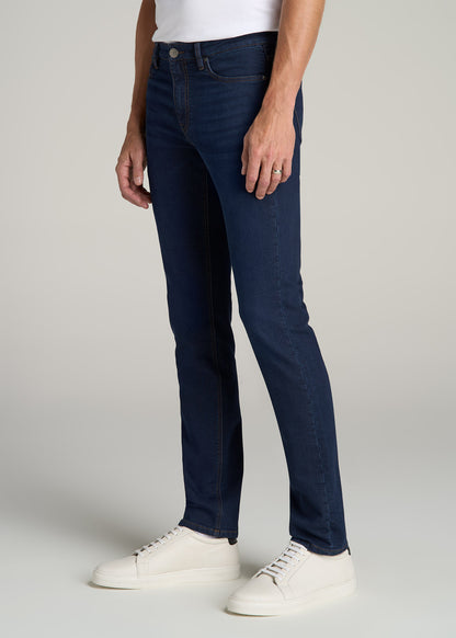 Dylan Slim Fit Fleeced Jeans for Tall Men in Rockies Blue