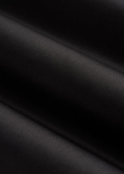 Easy Care Stretch Cotton Dress Shirt for Tall Men in Black