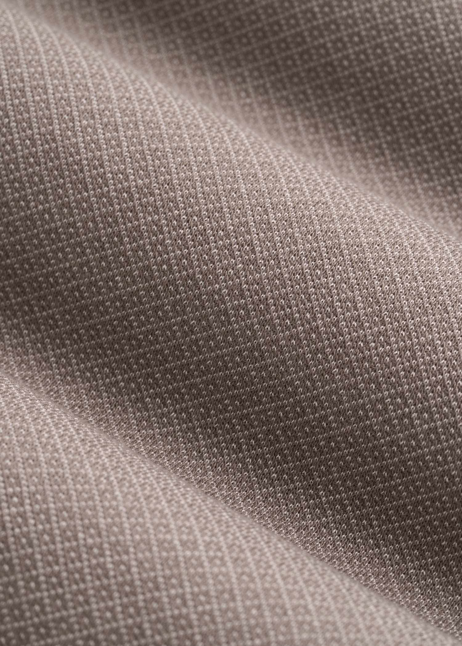 Embossed Geo Zip Collar Polo Shirt for Tall Men in Portobello