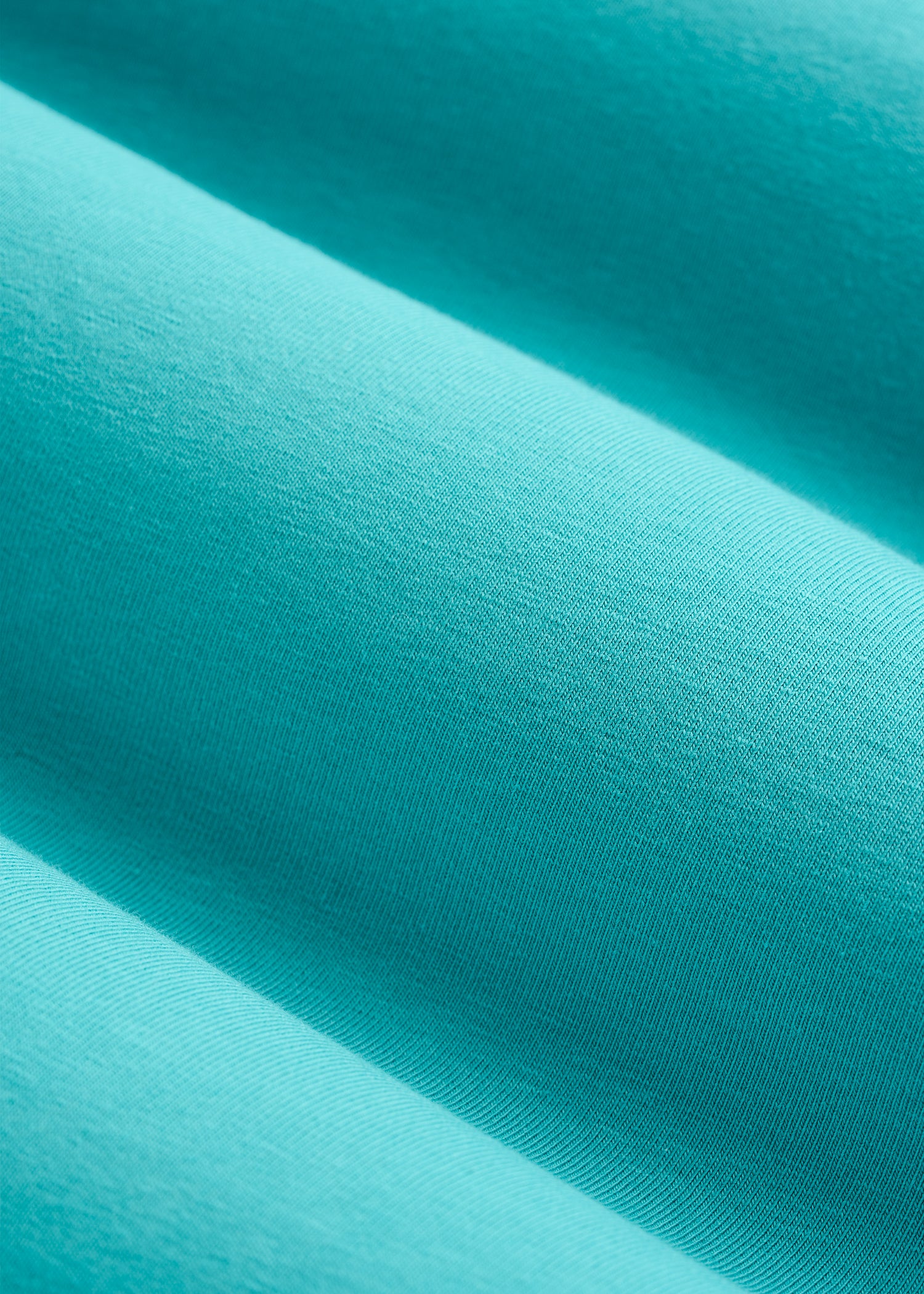 The Essential Modern Fit Crewneck Tee for Tall Men in Baltic Turquoise
