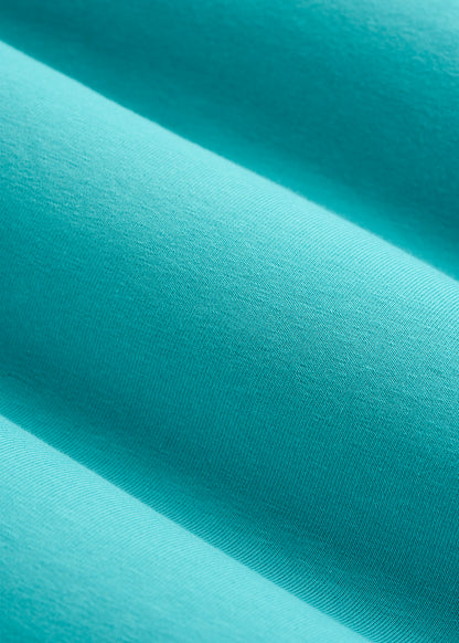 The Essential Modern Fit Crewneck Tee for Tall Men in Baltic Turquoise