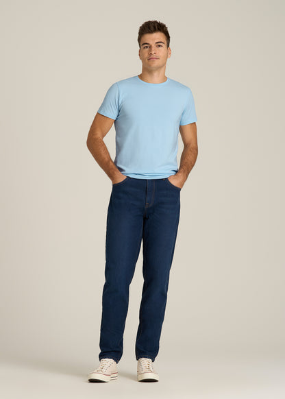 The Essential Modern Fit Crewneck Tee for Tall Men in Ice Blue