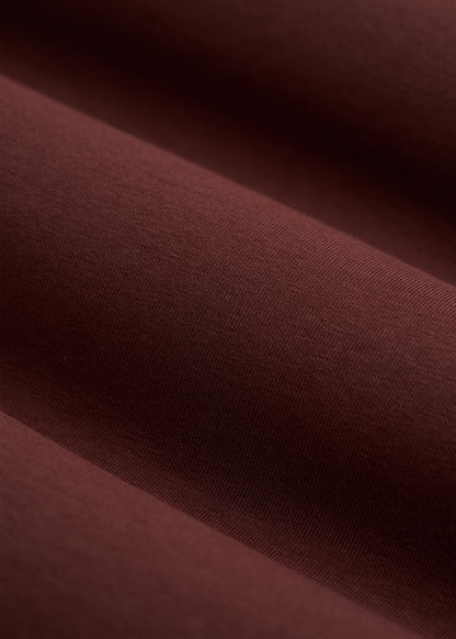The Essential Modern Fit Crewneck Tee for Tall Men in Rum Raisin